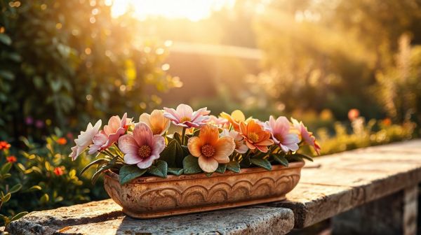 Découvrez nos fleurs céramiques robustes pour votre cimetière
